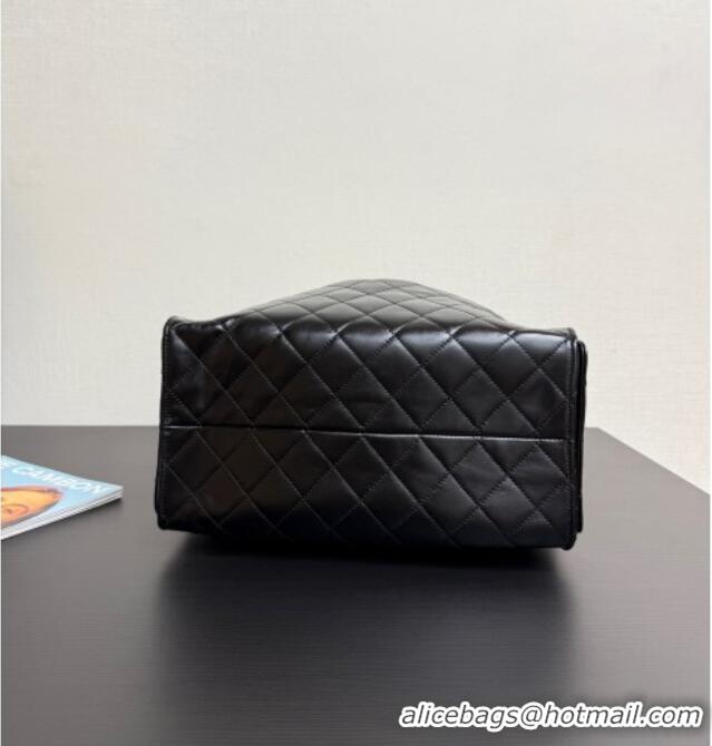 Famous Brand Chanel 25 Lambskin Medium Handbag AS5311 Black 2025