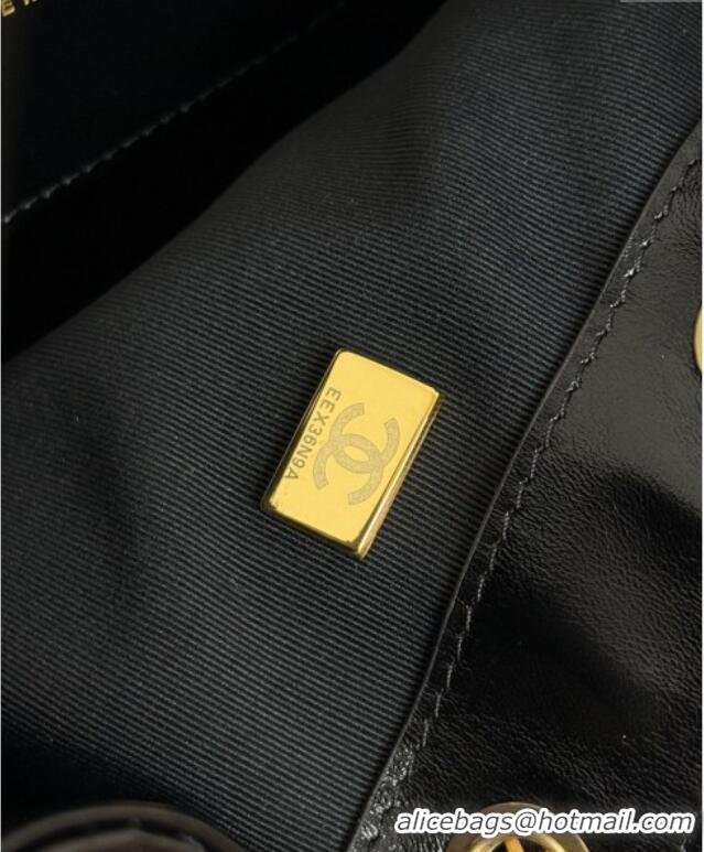 Famous Brand Chanel 25 Lambskin Medium Handbag AS5311 Black 2025