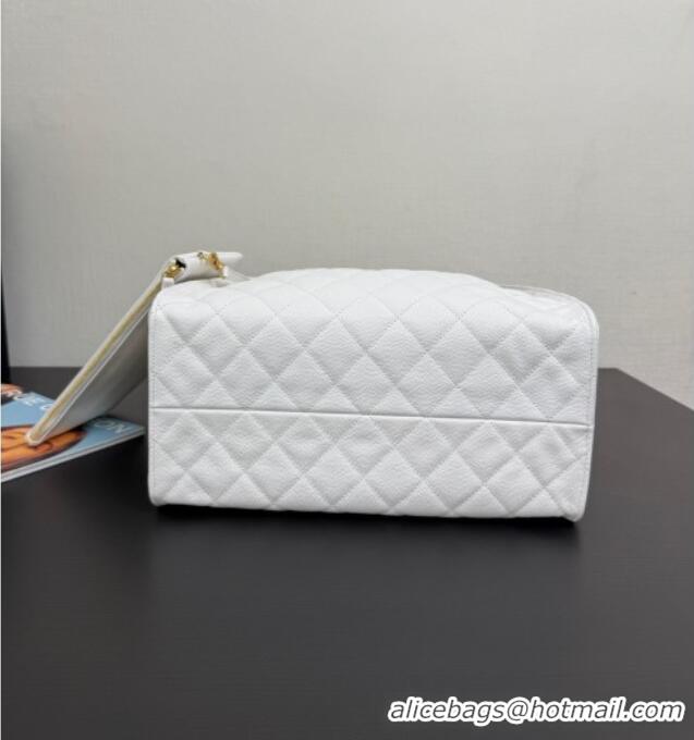 Fashion Discount Chanel 25 Grained Calfskin Medium Handbag AS5311 White 2025