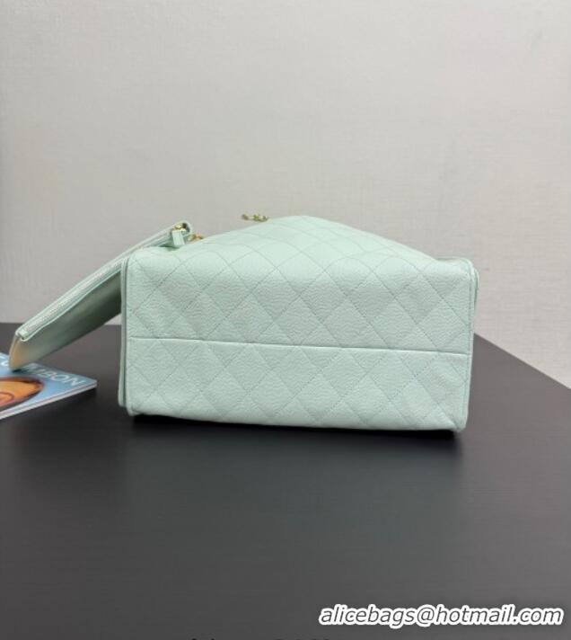 Low Price Chanel 25 Grained Calfskin Medium Handbag AS5311 Light Green 2025