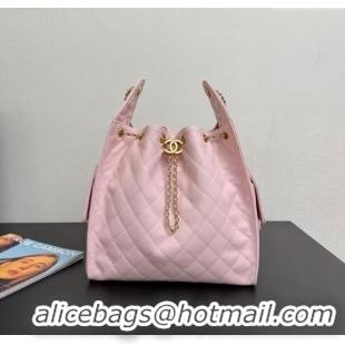 Super Quality Chanel 25 Grained Calfskin Medium Handbag AS5311 Light Pink 2025