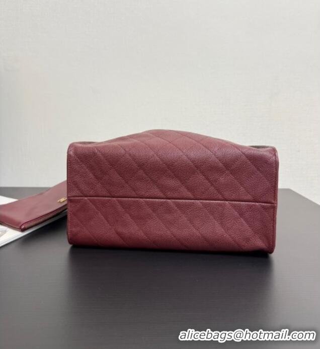 Shop Popular Chanel 25 Grained Calfskin Medium Handbag AS5311 Dark Burgundy 2025