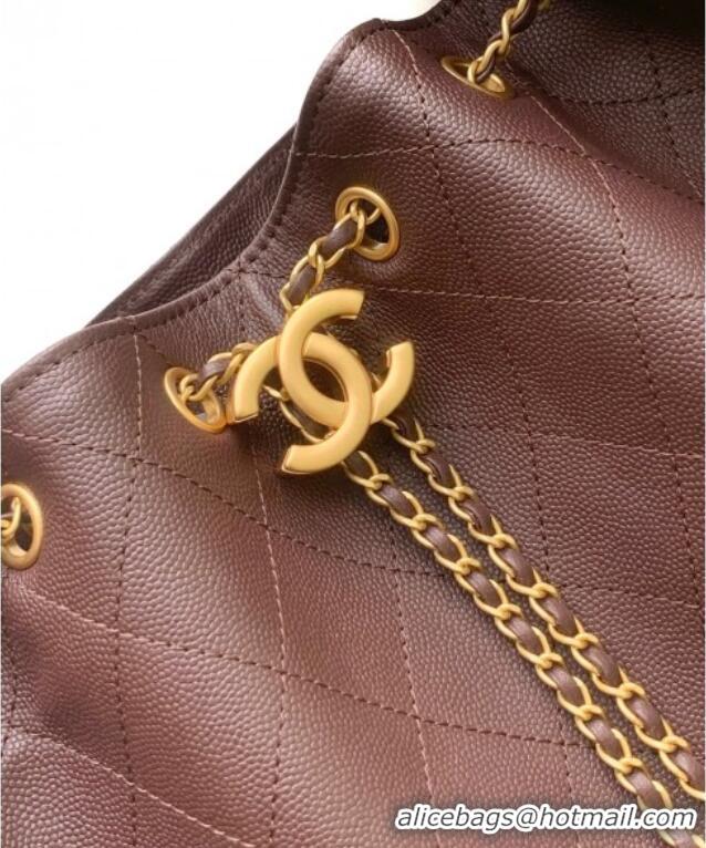 Top Quality Chanel 25 Medium Handbag AS5311 AS5311 Dark Brown 2025
