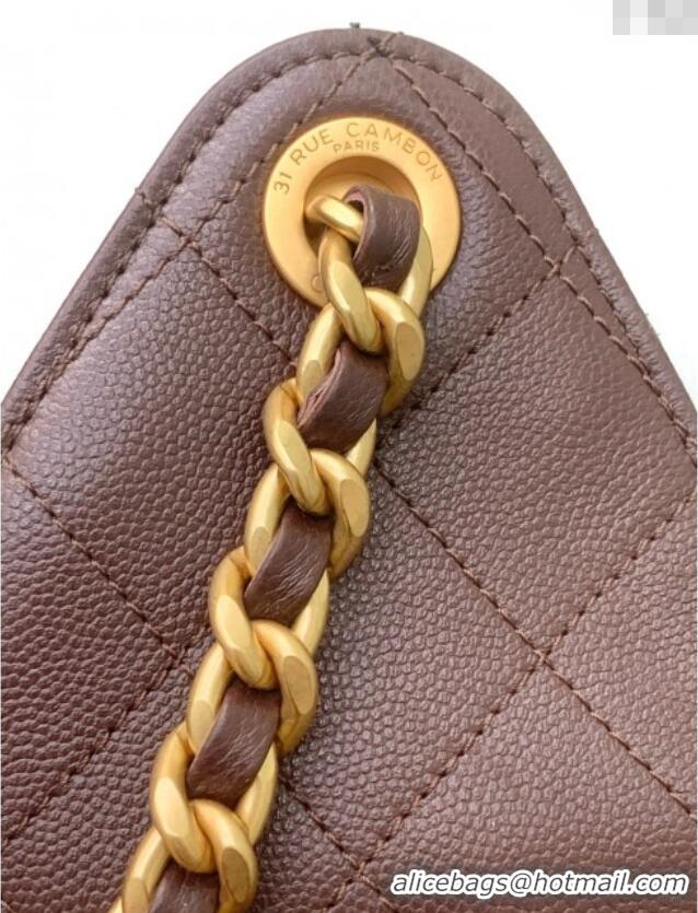 Top Quality Chanel 25 Medium Handbag AS5311 AS5311 Dark Brown 2025