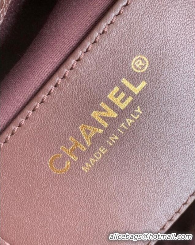 Top Quality Chanel 25 Medium Handbag AS5311 AS5311 Dark Brown 2025