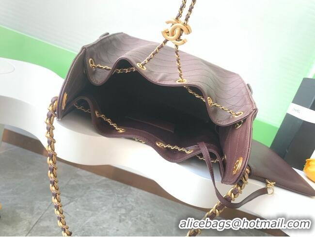 Top Quality Chanel 25 Medium Handbag AS5311 AS5311 Dark Brown 2025