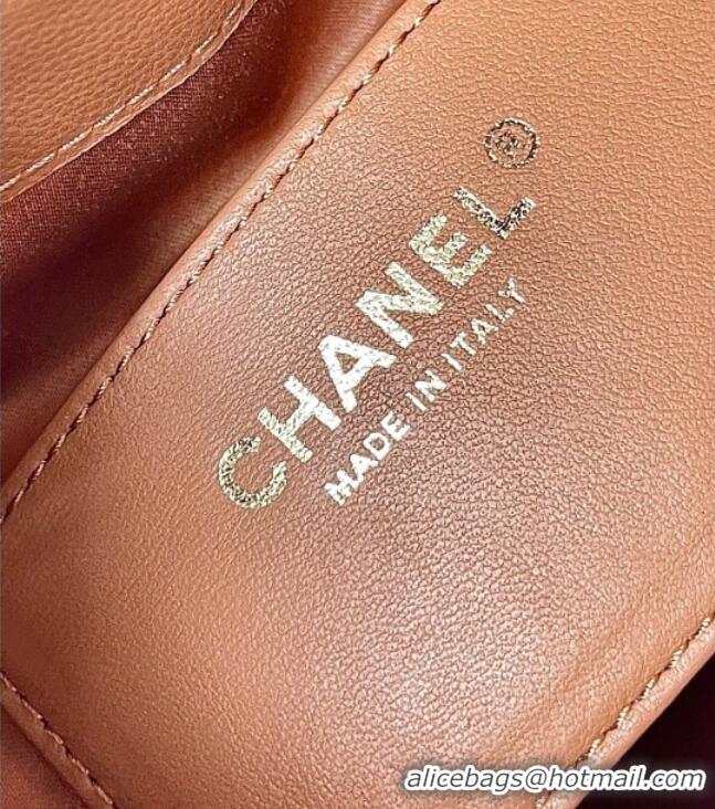 Super Quality Chanel 25 Small Handbag in Grained Calfskin AS5293 Light Brown 2025