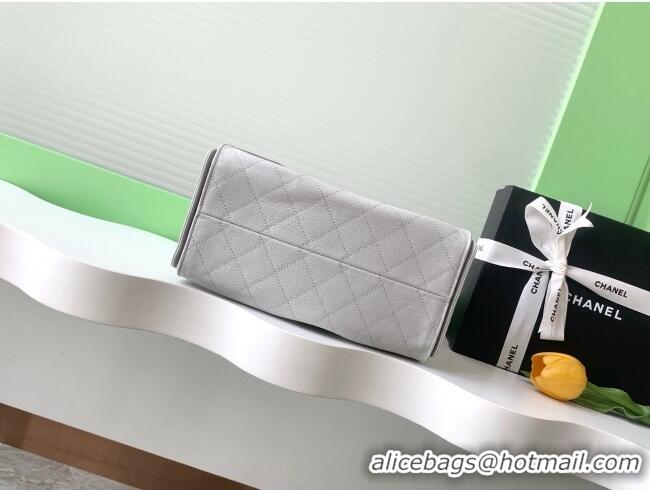 Classic Grade Chanel 25 Small Handbag in Grained Calfskin AS5293 Light Grey 2025