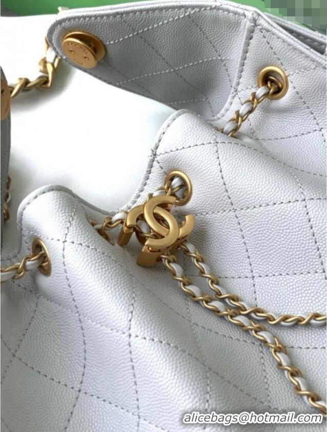 Classic Grade Chanel 25 Small Handbag in Grained Calfskin AS5293 Light Grey 2025