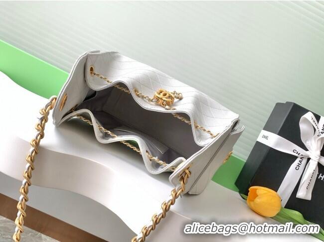 Classic Grade Chanel 25 Small Handbag in Grained Calfskin AS5293 Light Grey 2025