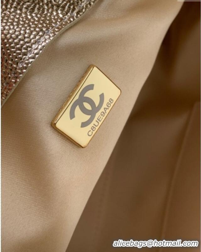 Low Cost Chanel 25 Small Handbag in Grained Calfskin AS5293 Light Gold 2025