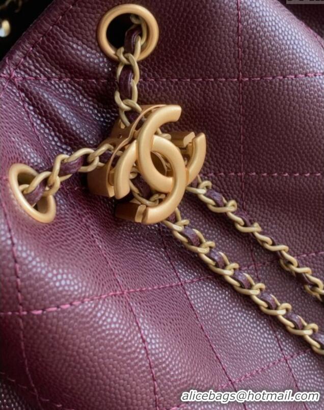 Inexpensive Chanel 25 Small Handbag in Grained Calfskin AS5293 Dark Burgundy 2025