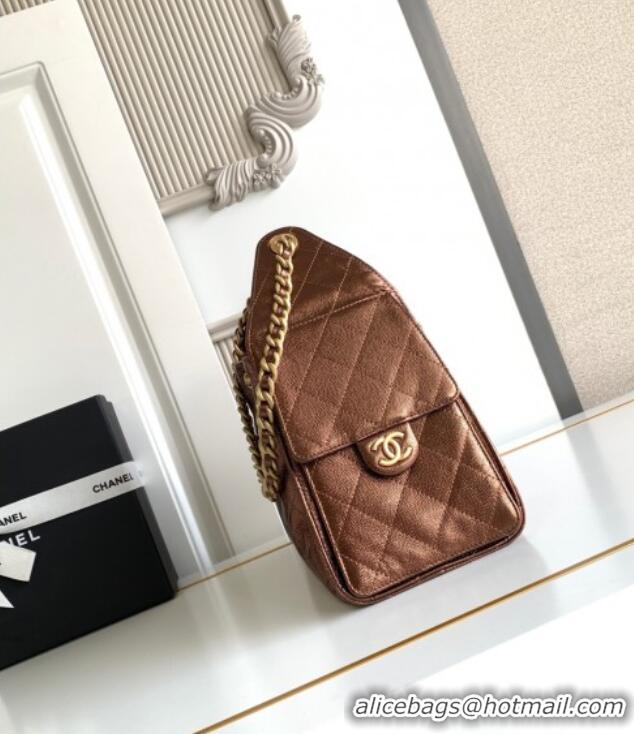Affordable Price Chanel 25 Small Handbag in Grained Calfskin AS5293 Dark Gold 2025