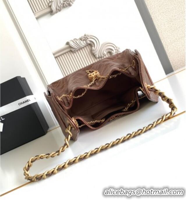 Affordable Price Chanel 25 Small Handbag in Grained Calfskin AS5293 Dark Gold 2025