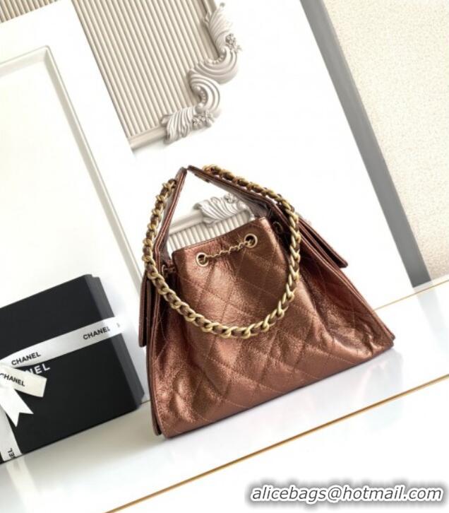 Affordable Price Chanel 25 Small Handbag in Grained Calfskin AS5293 Dark Gold 2025