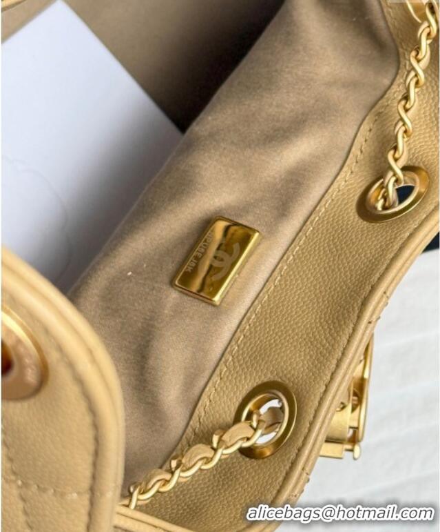 Top Quality Chanel 25 Small Handbag in Grained Calfskin AS5293 Dark Beige 2025