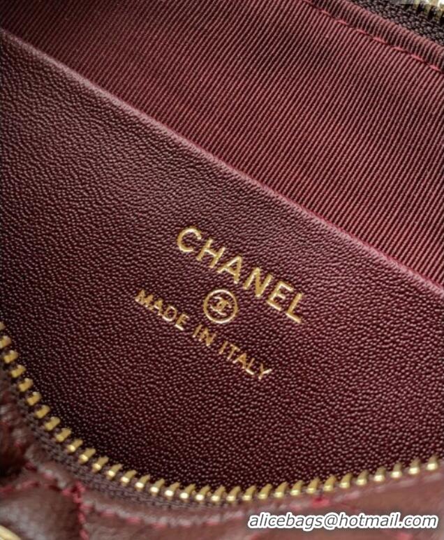 Top Grade Chanel Grained Calfskin Hobo Bag CH081101 Coffee Brown 2025