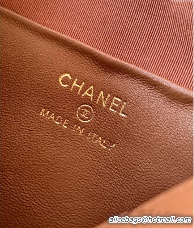 Most Popular Chanel Grained Calfskin Hobo Bag CH081101 Clay Brown 2025