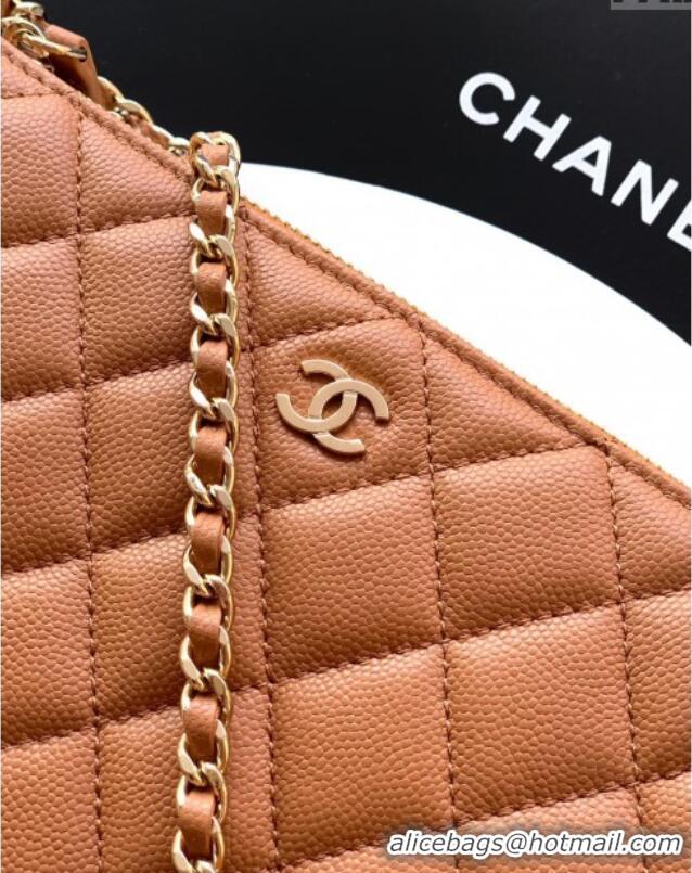 Most Popular Chanel Grained Calfskin Hobo Bag CH081101 Clay Brown 2025