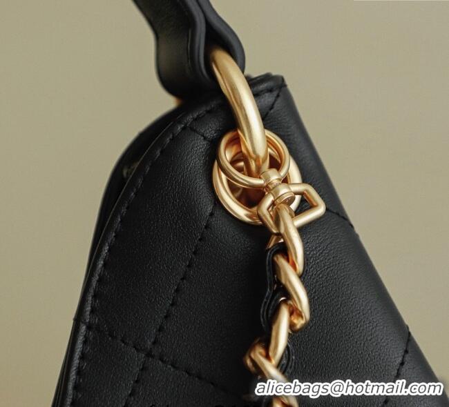 Promotional Chanel Quilted Calfskin Hobo Shopping Bag CH081201 Black 2025