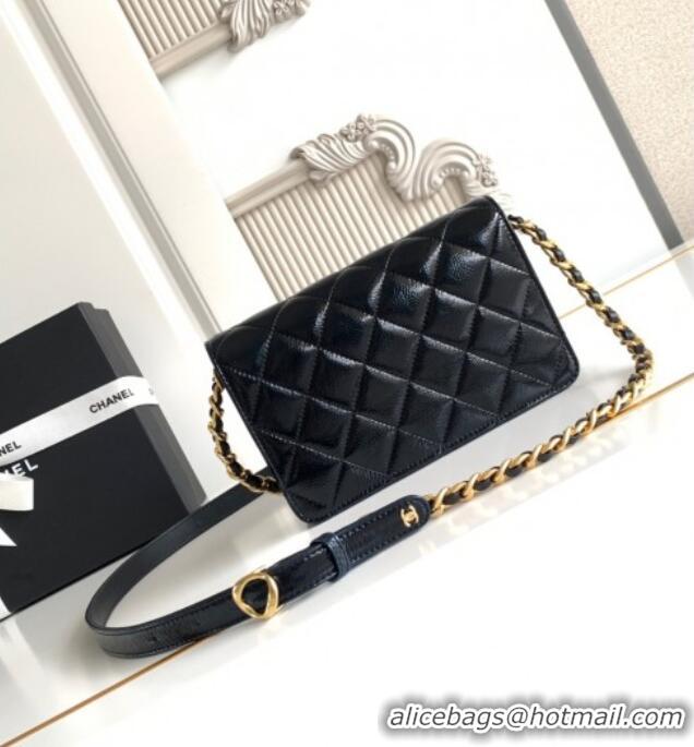 Best Product Chanel Patent Lambskin Mini Flap Bag AS5618 Black 2025