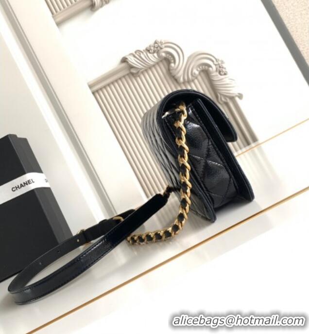 Best Product Chanel Patent Lambskin Mini Flap Bag AS5618 Black 2025