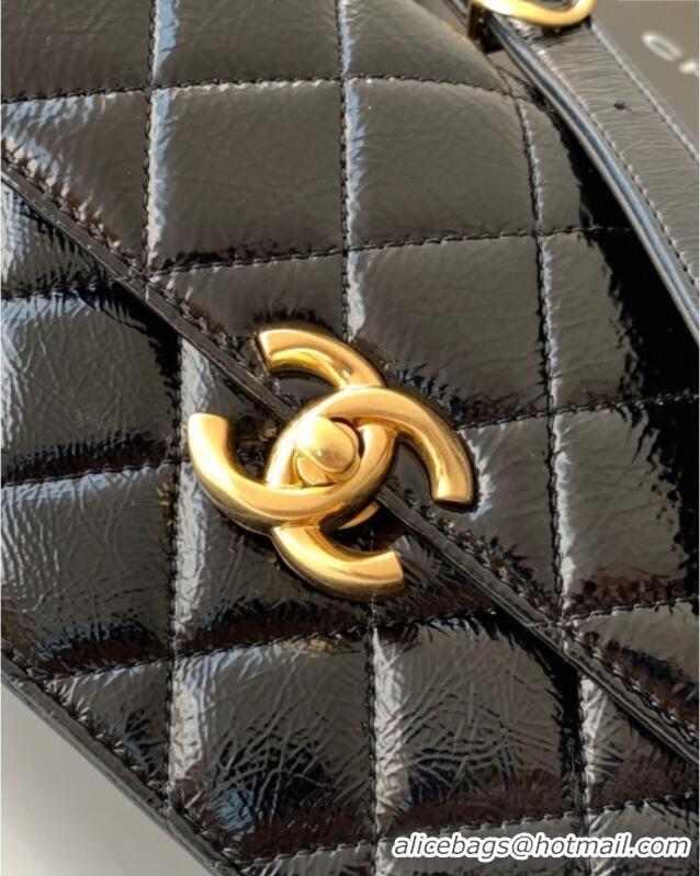 Classic Specials Chanel Patent Lambskin Large Flap Bag AS5642 Black 2025