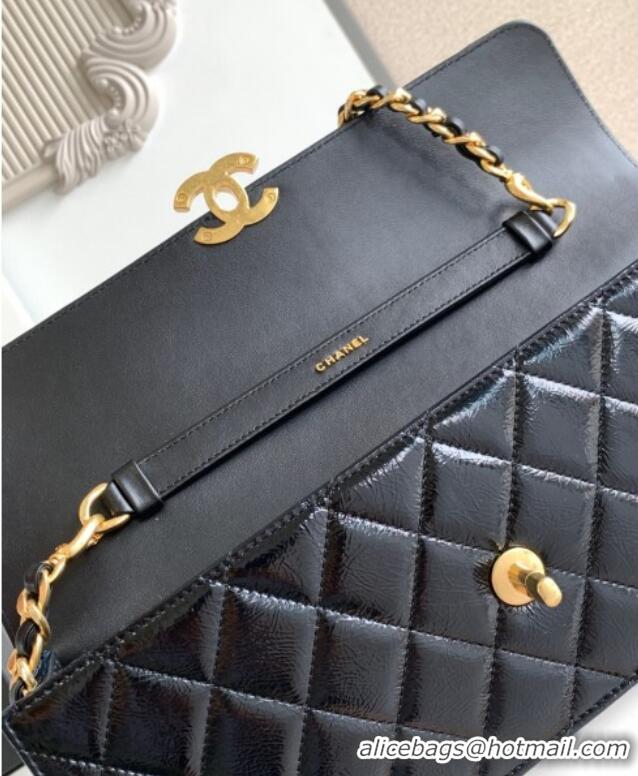Classic Specials Chanel Patent Lambskin Large Flap Bag AS5642 Black 2025