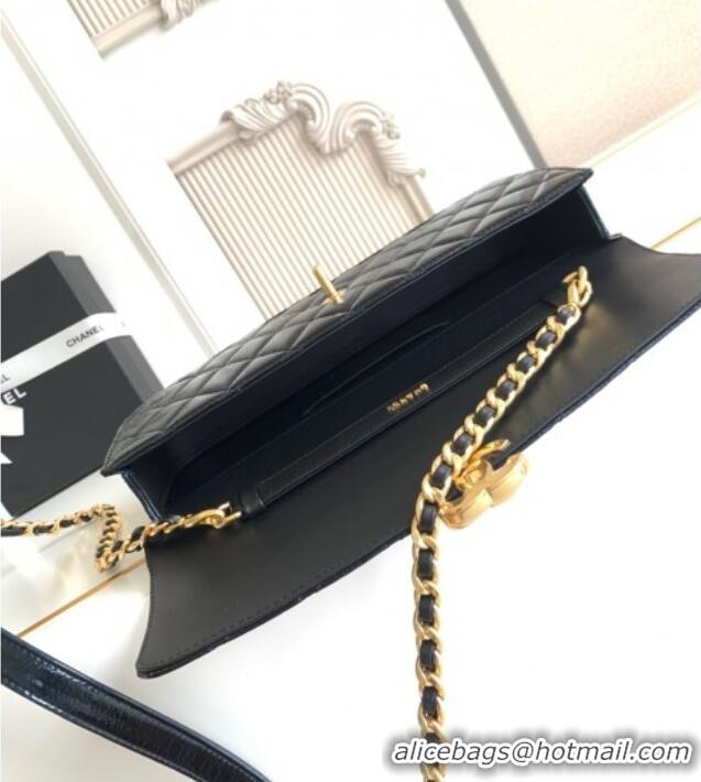 Classic Specials Chanel Patent Lambskin Large Flap Bag AS5642 Black 2025