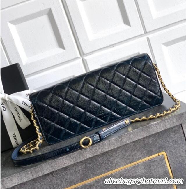 Big Discount Chanel Patent Lambskin Large Flap Bag AS5642 Blue 2025