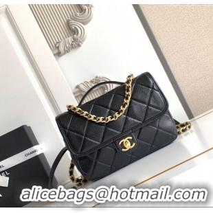 Best Price Chanel Grained Shiny Calfskin Backpack bag AS5347 Black 2025