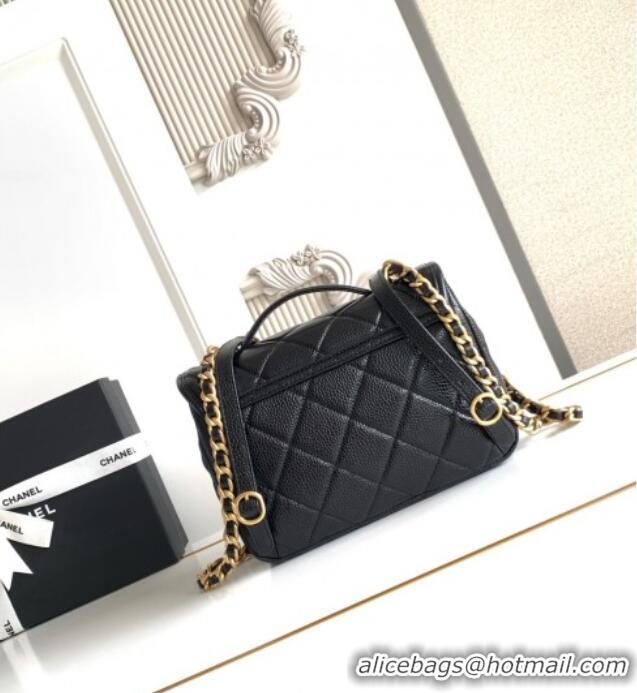 Best Price Chanel Grained Shiny Calfskin Backpack bag AS5347 Black 2025