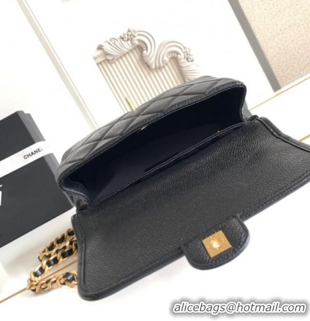 Best Price Chanel Grained Shiny Calfskin Backpack bag AS5347 Black 2025
