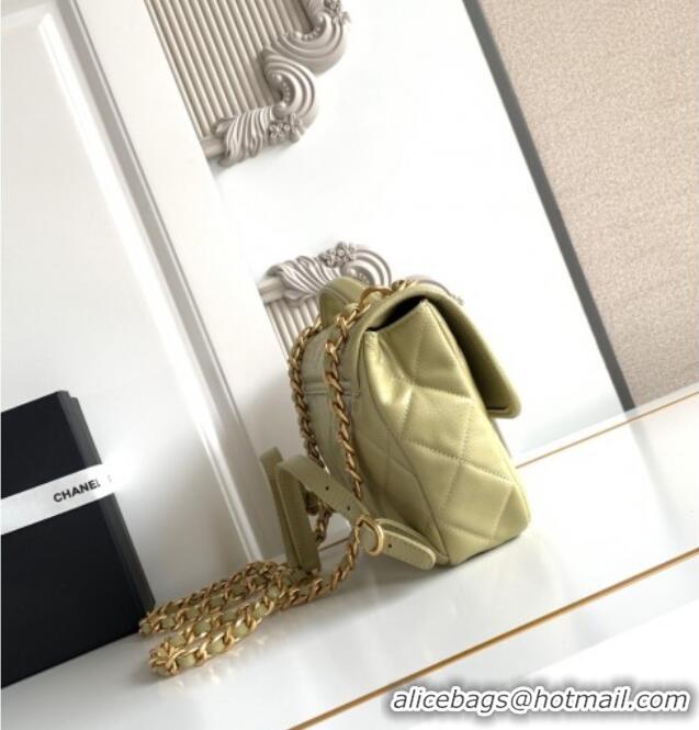 Reasonable Price Chanel Grained Shiny Calfskin Backpack bag AS5347 Green 2025