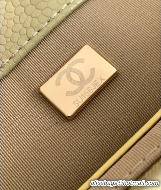 Reasonable Price Chanel Grained Shiny Calfskin Backpack bag AS5347 Green 2025