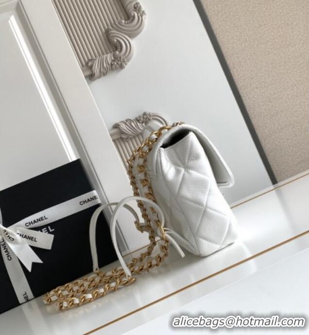 Good Taste Chanel Grained Shiny Calfskin Backpack bag AS5347 White 2025