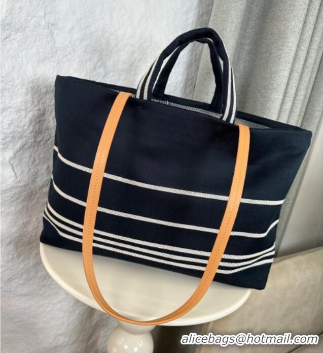 Top Grade Chanel Denim Large Shopping Bag A92241 Blue 2025