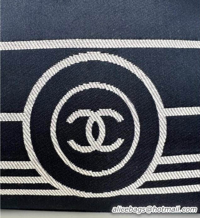 Top Grade Chanel Denim Large Shopping Bag A92241 Blue 2025