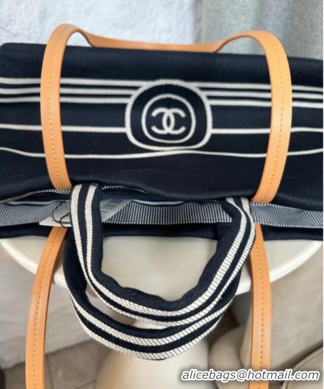 Top Grade Chanel Denim Large Shopping Bag A92241 Blue 2025