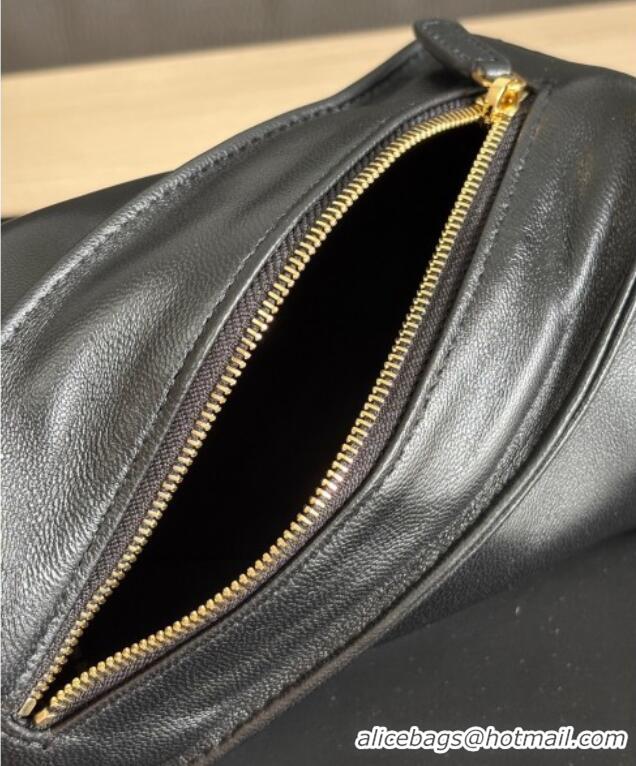 Top Grade Chanel Lambskin Clutch with Chain and Tassel AP4686 Black 2025