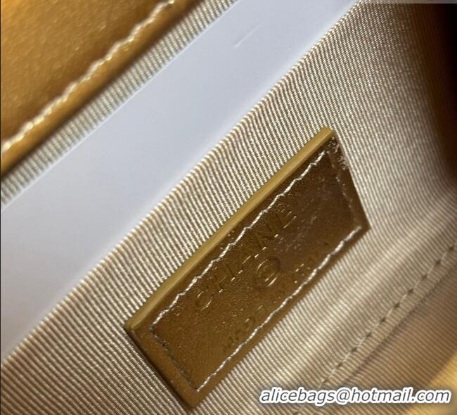Buy Discount Chanel Lambskin Clutch with Chain and Band A81632 Gold-Tone 2025