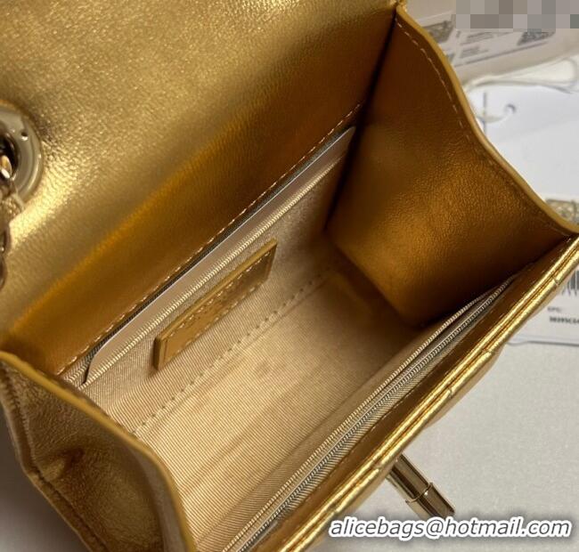 Buy Discount Chanel Lambskin Clutch with Chain and Band A81632 Gold-Tone 2025