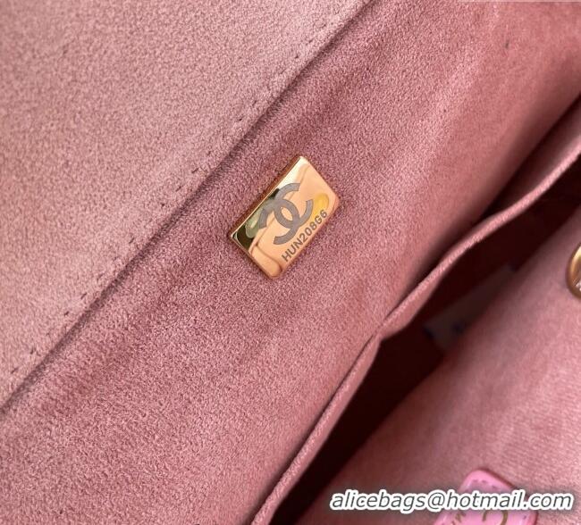 New Fashion Chanel Deauville Coco Beach Large Shopping Bag A66941 Brown/Pink 2025
