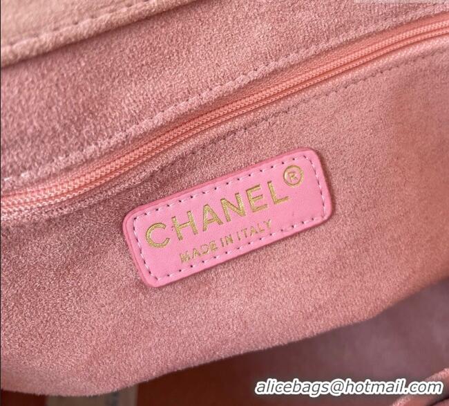Best Price Chanel Deauville Coco Beach Medium Shopping Bag AS3351 Pink 2025