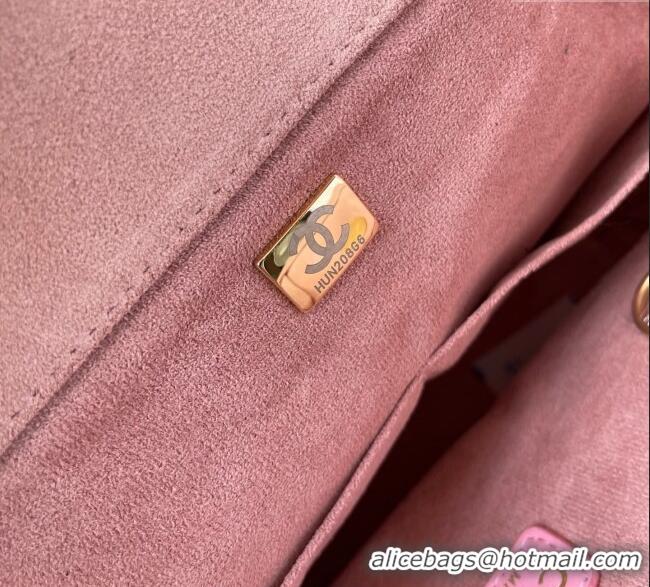 Best Price Chanel Deauville Coco Beach Medium Shopping Bag AS3351 Pink 2025