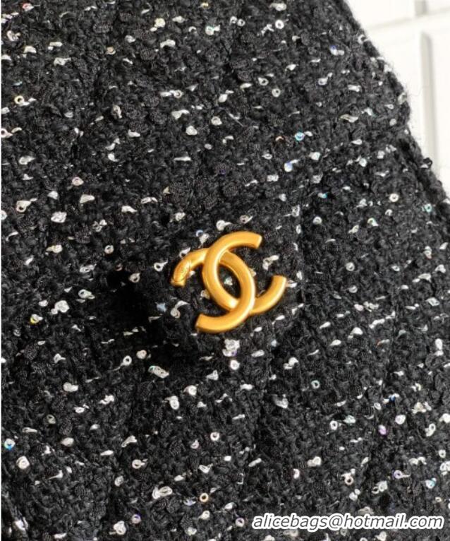 Affordable Price Chanel 25 Tweed Medium Handbag AS5311 Black 2025