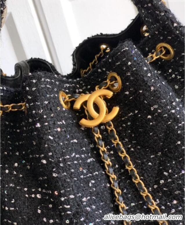 Affordable Price Chanel 25 Tweed Medium Handbag AS5311 Black 2025