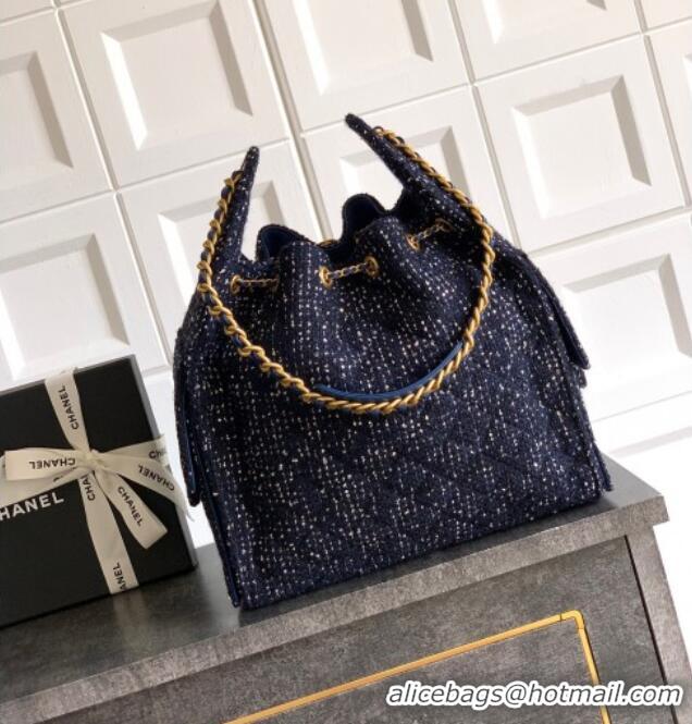 Traditional Discount Chanel 25 Tweed Medium Handbag AS5311 Blue 2025