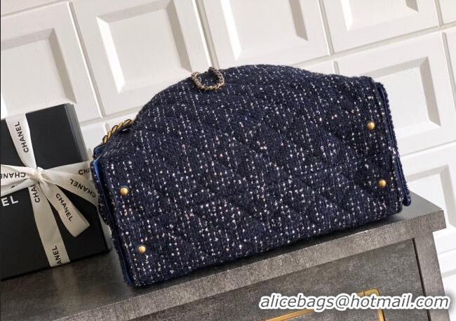 Traditional Discount Chanel 25 Tweed Medium Handbag AS5311 Blue 2025