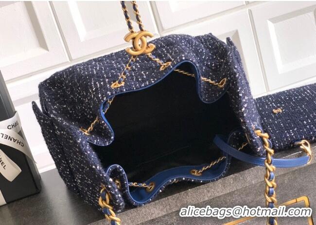 Traditional Discount Chanel 25 Tweed Medium Handbag AS5311 Blue 2025